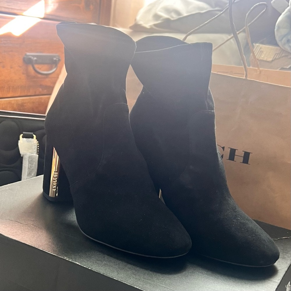 Coach Margot Suede Bootie